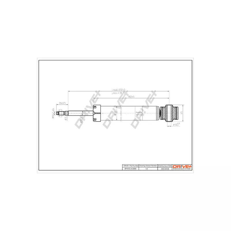 Jeu de 2 amortisseurs arrière Dr!ve+ DP1610.10.0059 - Visuel 1