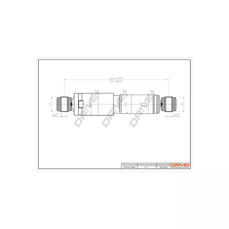 Jeu de 2 amortisseurs arrière Dr!ve+ DP1610.10.0068 - Visuel 1