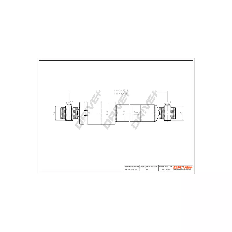 Jeu de 2 amortisseurs arrière Dr!ve+ DP1610.10.0165 - Visuel 1