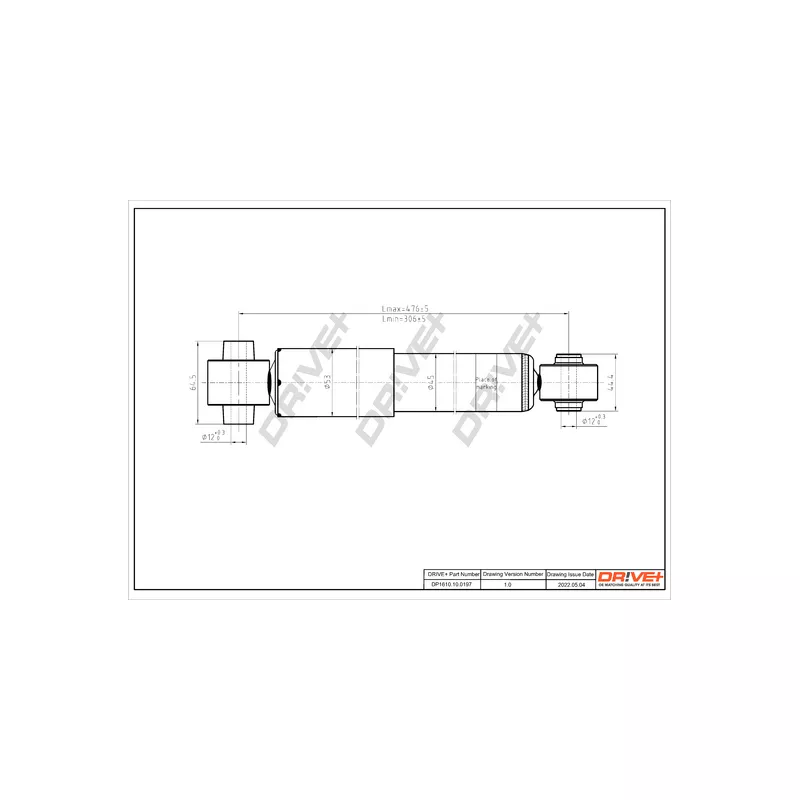 Jeu de 2 amortisseurs arrière Dr!ve+ DP1610.10.0197 - Visuel 1