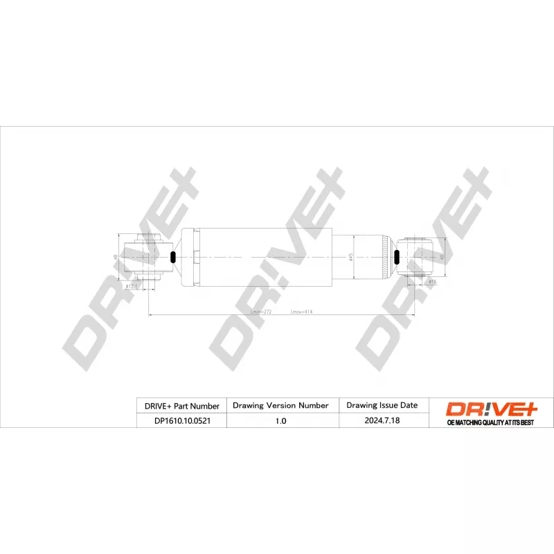 Jeu de 2 amortisseurs arrière Dr!ve+ DP1610.10.0521 - Visuel 1