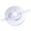 RAP BRAKES R-D1093C - Jeu de 2 disques de frein avant