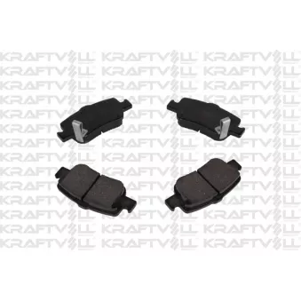 KRAFTVOLL GERMANY 07010087 - Jeu de 4 plaquettes de frein avant
