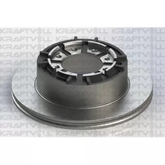 Jeu de 2 disques de frein arrière KRAFTVOLL GERMANY OEM 7180256