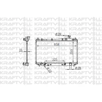 Radiateur, refroidissement du moteur KRAFTVOLL GERMANY OEM 19010PMHE51