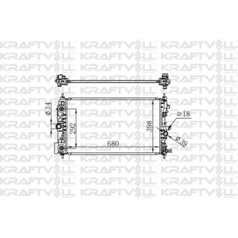 Radiateur, refroidissement du moteur KRAFTVOLL GERMANY OEM 39074657