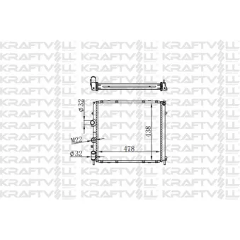 Radiateur, refroidissement du moteur KRAFTVOLL GERMANY OEM 7711135936
