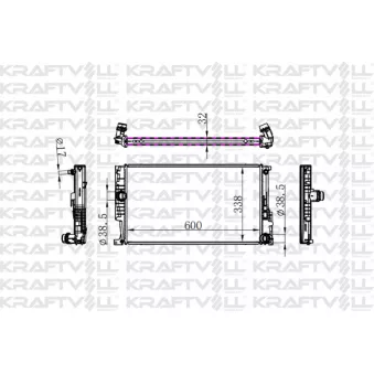 Radiateur, refroidissement du moteur KRAFTVOLL GERMANY OEM 760051602
