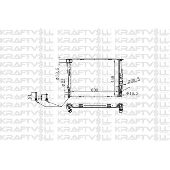 Radiateur, refroidissement du moteur KRAFTVOLL GERMANY OEM 17117553046