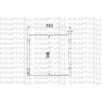 Condenseur, climatisation KRAFTVOLL GERMANY 08060011 pour HONDA CIVIC 1.6 i VTEC - 125cv