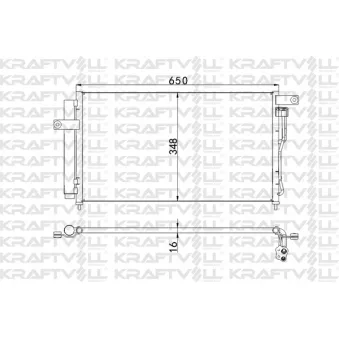 Condenseur, climatisation KRAFTVOLL GERMANY 08060044