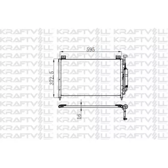 Condenseur, climatisation KRAFTVOLL GERMANY OEM A2205000854