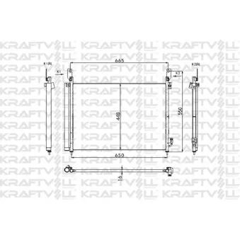 Condenseur, climatisation KRAFTVOLL GERMANY OEM 921005115R