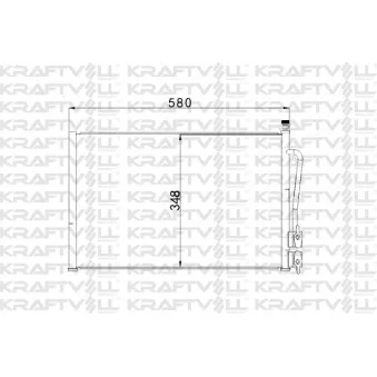Condenseur, climatisation KRAFTVOLL GERMANY OEM 2S6H19710AD