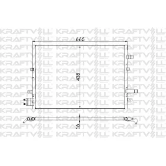 Condenseur, climatisation KRAFTVOLL GERMANY OEM 2S7H19E908AB