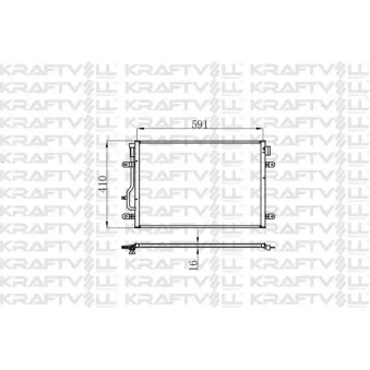 Condenseur, climatisation KRAFTVOLL GERMANY OEM 8E0260401D