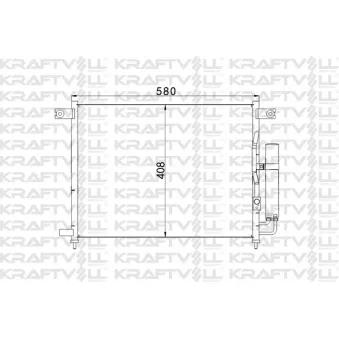 Condenseur, climatisation KRAFTVOLL GERMANY 08060137