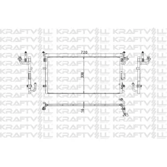 Condenseur, climatisation KRAFTVOLL GERMANY 08060203