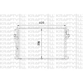 Condenseur, climatisation KRAFTVOLL GERMANY 08060214 pour VOLVO C70 2.5 - 170cv