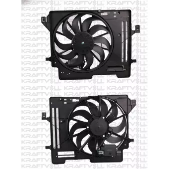 Ventilateur, refroidissement du moteur KRAFTVOLL GERMANY 08120088