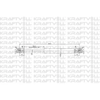 Vérin de hayon, de coffre KRAFTVOLL GERMANY OEM BHE45003