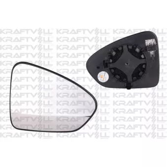 Verre de rétroviseur, rétroviseur extérieur KRAFTVOLL GERMANY 09080036