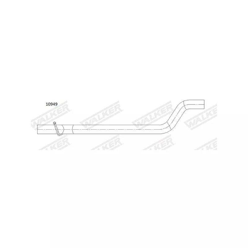 Tuyau d'échappement WALKER 10949 - Visuel 1