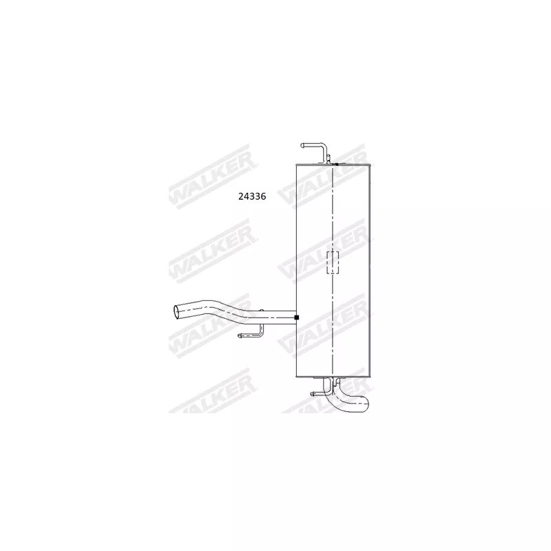 Silencieux arrière WALKER 24336 - Visuel 1