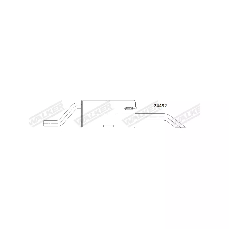 Silencieux arrière WALKER 24492 - Visuel 1