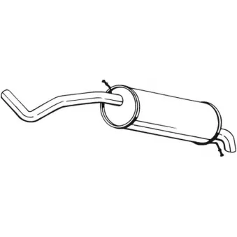 Silencieux arrière BOSAL 227-055 pour SEAT IBIZA 1.6 - 105cv