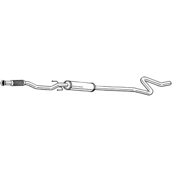 Silencieux central BOSAL 291-041 pour CITROEN C3 1.4 VTi - 98cv