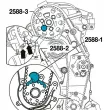 HAZET 2588-1 - Outil d'arrêt, vilebrequin