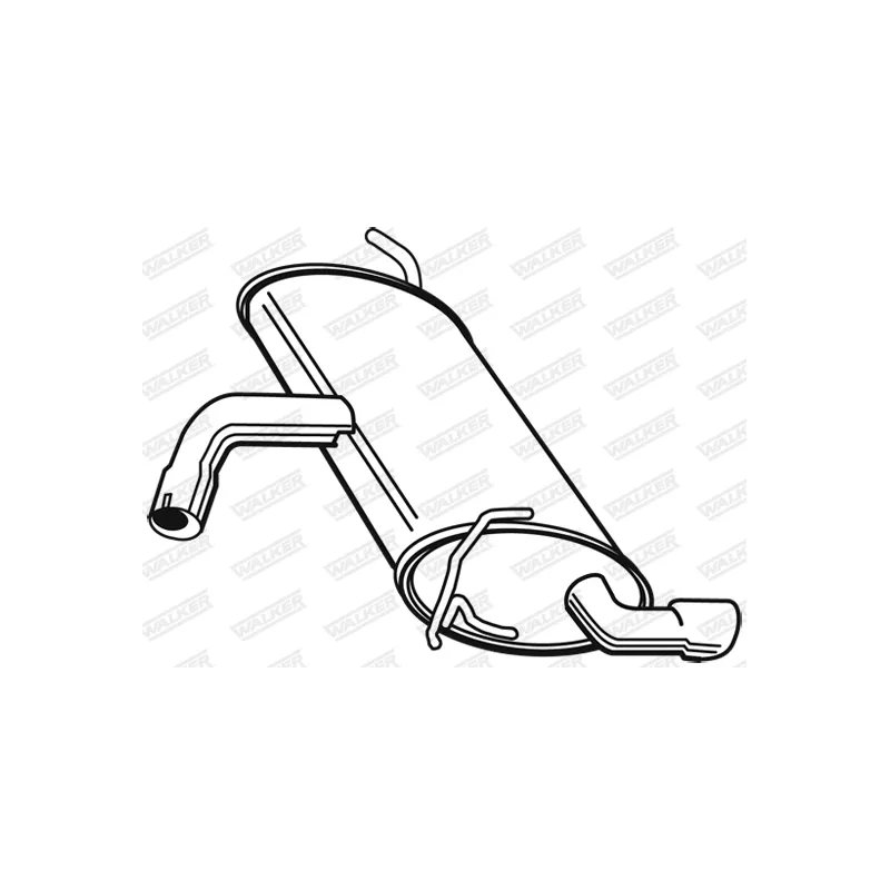 Silencieux arrière WALKER 23006 - Visuel 1