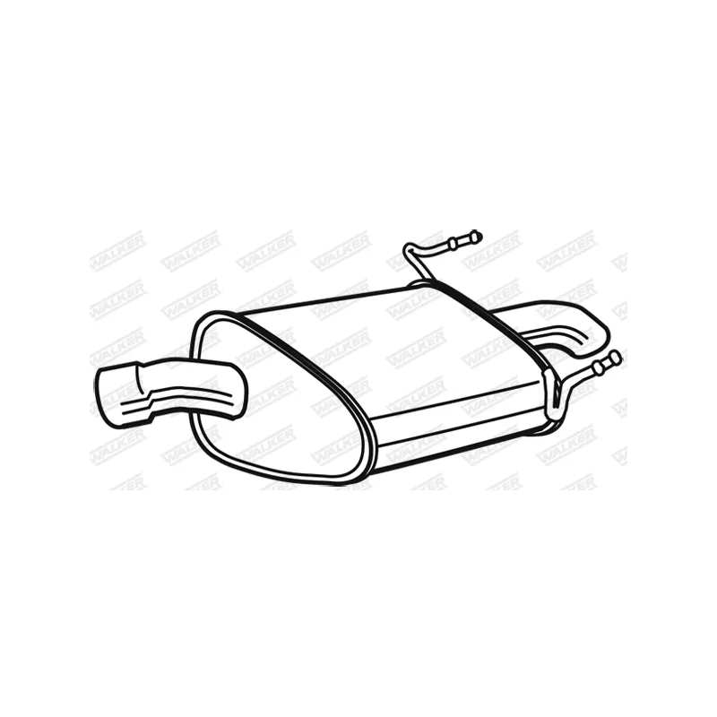 Silencieux arrière WALKER 23033 - Visuel 1