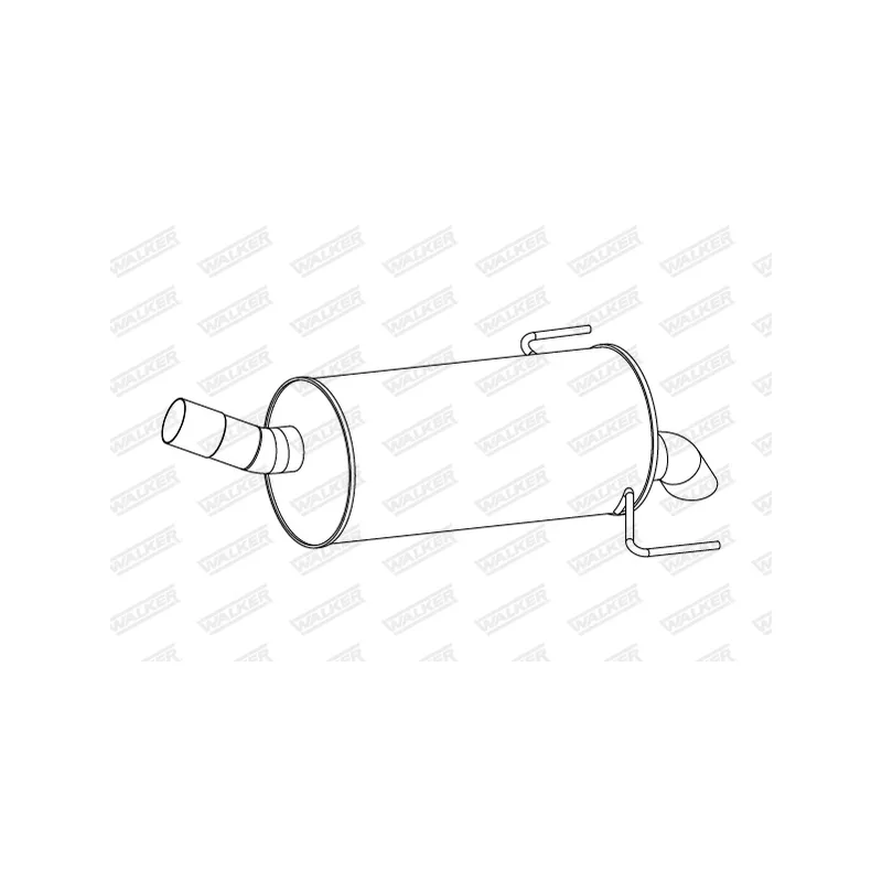 Silencieux arrière WALKER 24317 - Visuel 1