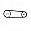 CONTITECH 4PK917 ELAST T1 - Jeu de courroies trapézoïdales à nervures