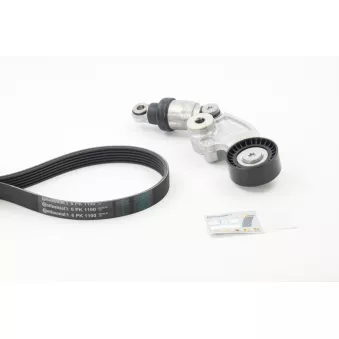Jeu de courroies trapézoïdales à nervures CONTITECH 6PK1190K1 pour MAZDA 6 2.2 D AWD - 184cv