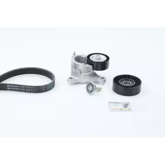 Jeu de courroies trapézoïdales à nervures CONTITECH 6PK1710K2 pour PEUGEOT 407 2.0 - 136cv