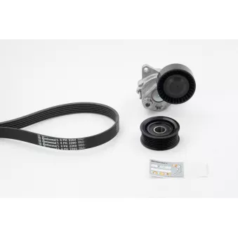 Jeu de courroies trapézoïdales à nervures CONTITECH 6PK2260K2 pour OPEL ASTRA C 220 CDI - 143cv