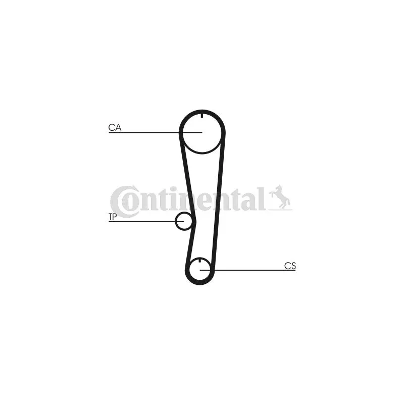 Kit de distribution CONTITECH CT824K1 - Visuel 2