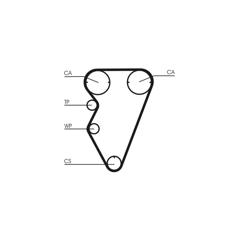 Kit de distribution CONTITECH CT929K2 - Visuel 1
