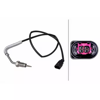 Capteur, température des gaz HELLA 6PT 358 226-401 pour VOLKSWAGEN CADDY 2.0 TDI - 140cv
