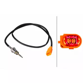 Capteur, température des gaz HELLA 6PT 358 226-431 pour VOLKSWAGEN CADDY 2.0 TDI - 140cv
