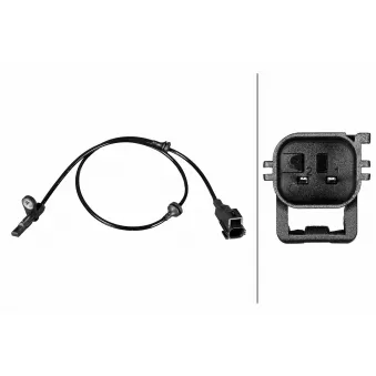 Capteur, vitesse de roue HELLA 6PU 358 216-341