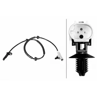 HELLA 6PU 358 216-371 - Capteur, vitesse de roue