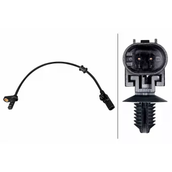 HELLA 6PU 358 216-491 - Capteur, vitesse de roue