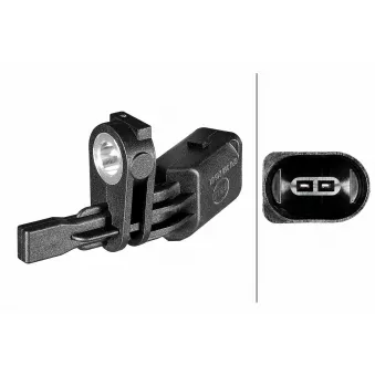 Capteur, vitesse de roue HELLA 6PU 358 216-511 pour VOLKSWAGEN TAIGO 1.5 TSI - 150cv