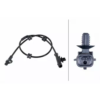 Capteur, vitesse de roue HELLA 6PU 358 252-021 pour CITROEN C4 Grand Picasso 1.5 TDCi - 75cv