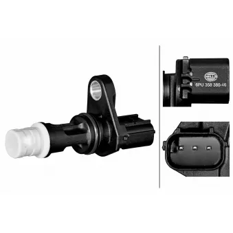 Capteur d'angle, vilebrequin HELLA 6PU 358 380-461 pour HONDA NSX 3,5 Hybrid - 581cv