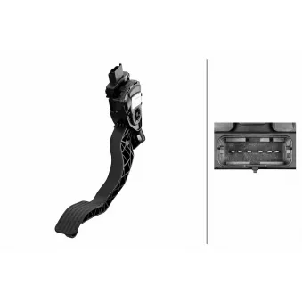 Capteur, position d'accelerateur HELLA 6PV 312 082-001